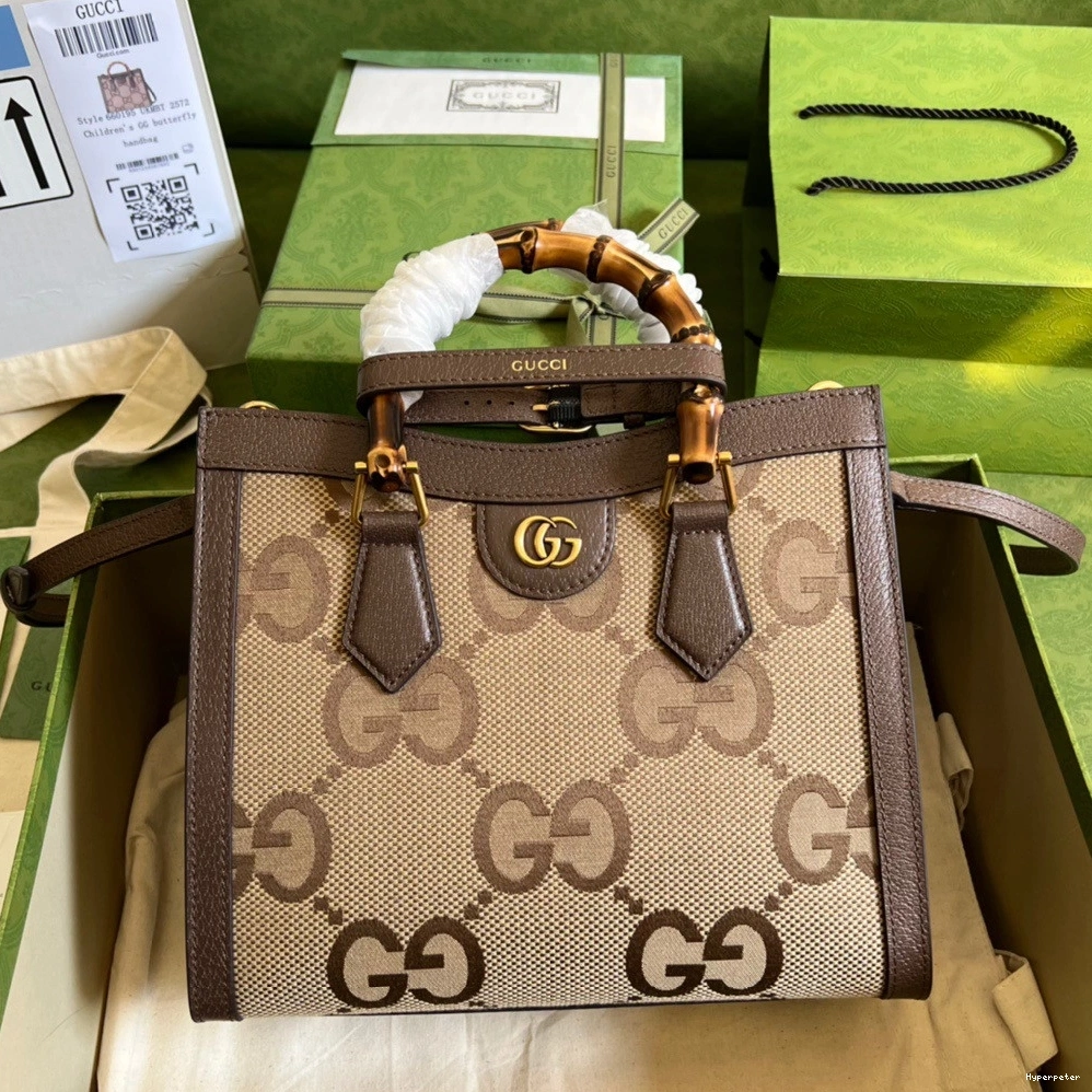 Hyper Peter small bag with jumbo GG Gucci Diana tote 0713
